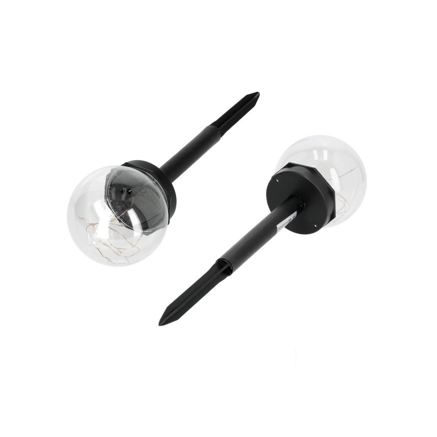 LED Ηλιακό φωτιστικό GLEAM LED/1,2V 3000K IP44 40 mAh διάφανο/μαύρο