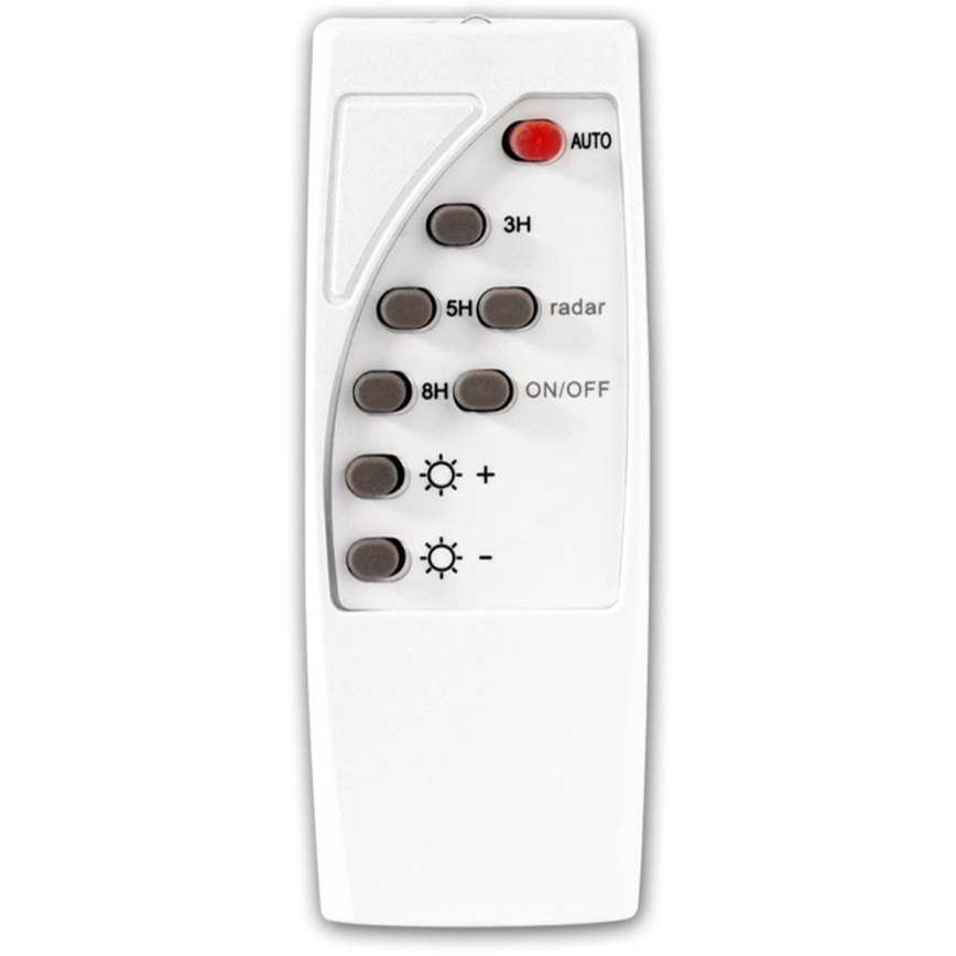 LED Dimmable ηλιακό φωτιστικό δρόμου με αισθητήρα LED/15W/6V 11000 mAh 6500K IP65 μαύρο + τηλεχειριστήριο