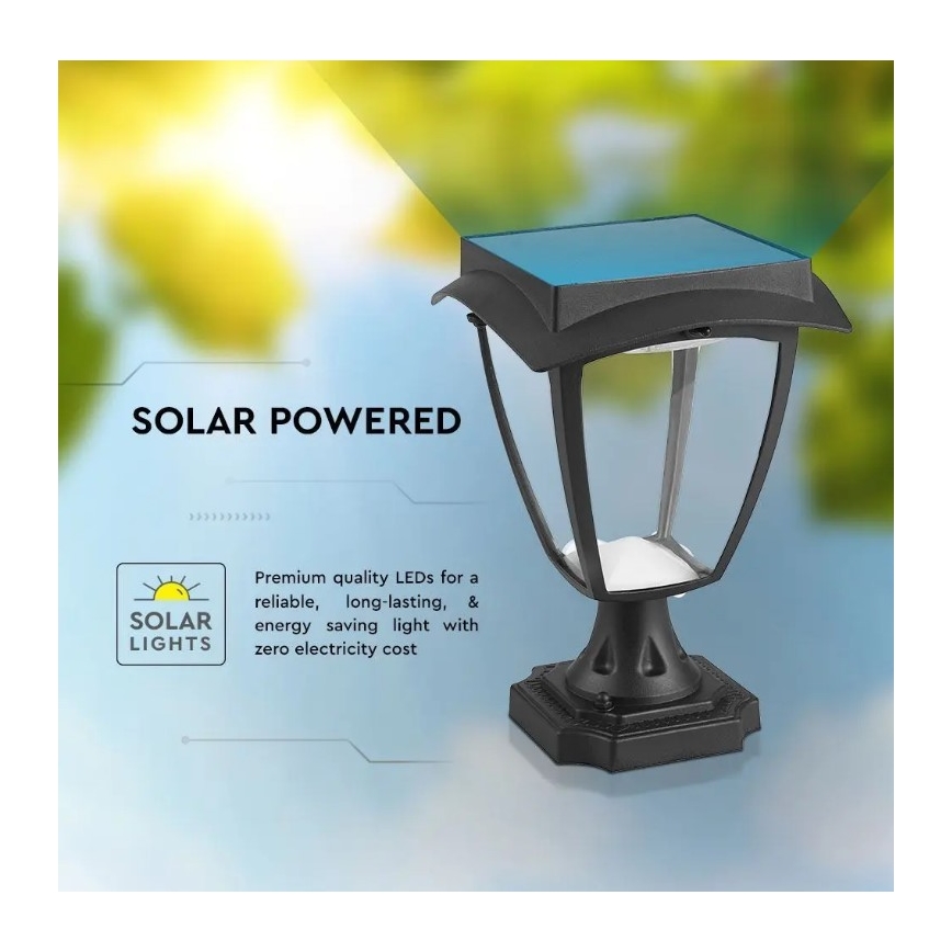 Ηλιακός LED Φωτισμός LED/2W/3,7V 3000/6000K IP65 2200 mAh