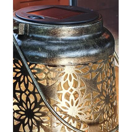 LED Ηλιακό φωτιστικό LINDA 1xE27/1,2V IP44