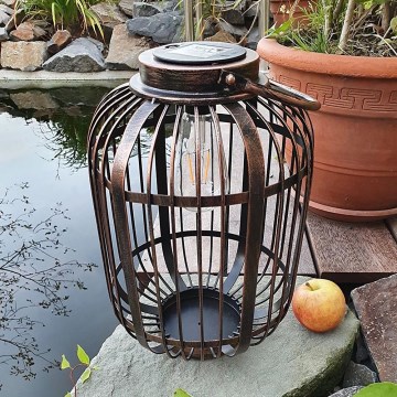 LED Ηλιακό φωτιστικό LORETA 1xE27/1,2V 600 mAh IP44