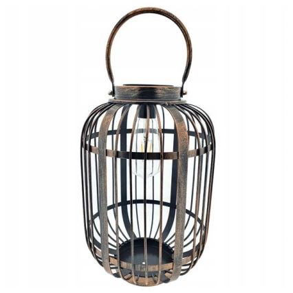 LED Ηλιακό φωτιστικό LORETA 1xE27/1,2V 600 mAh IP44