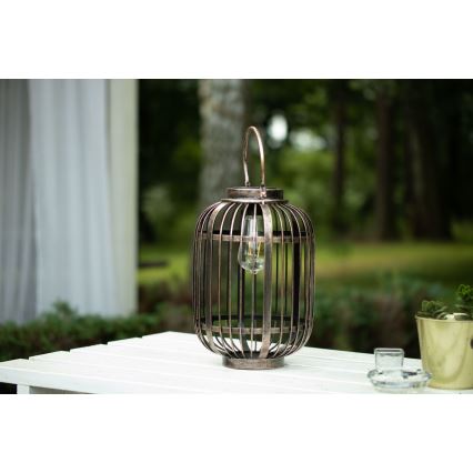 LED Ηλιακό φωτιστικό LORETA 1xE27/1,2V 600 mAh IP44