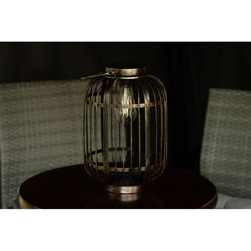 LED Ηλιακό φωτιστικό LORETA 1xE27/1,2V 600 mAh IP44