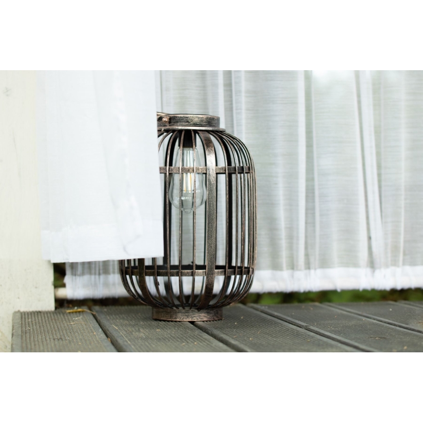 LED Ηλιακό φωτιστικό LORETA 1xE27/1,2V 600 mAh IP44