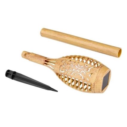 Ηλιακό φωτιστικό LED MINISPARK BAMBOO LED/1,8W/5,5V IP44 600 mAh μπεζ