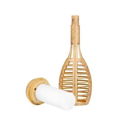 Ηλιακό φωτιστικό LED MINISPARK BAMBOO LED/1,8W/5,5V IP44 600 mAh μπεζ