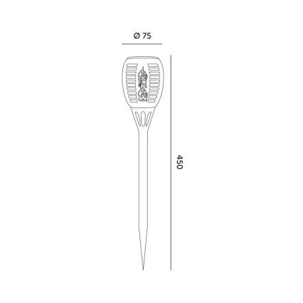 LED Ηλιακό φωτιστικό SPARKLE LED/1xAAA 1600K IP44 200 mAh