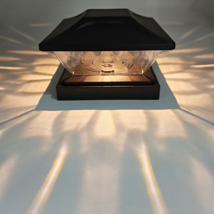 LED ηλιακό φωτιστικό TOYA LED/4,5W/230V 3000/6500K 600 mAh IP44 μαύρο