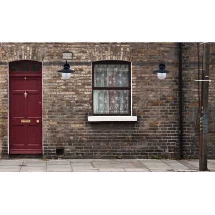 LED Ηλιακό Επιτοίχιο Φωτιστικό LED/0,5W/1,2V 600 mAh IP44 μαύρο