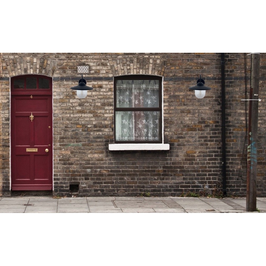 LED Ηλιακό Επιτοίχιο Φωτιστικό LED/0,5W/1,2V 600 mAh IP44 μαύρο