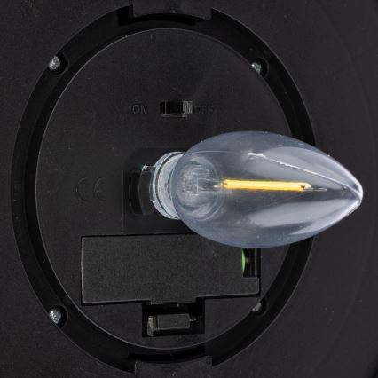 LED Ηλιακό Επιτοίχιο Φωτιστικό LED/0,5W/1,2V 600 mAh IP44 μαύρο