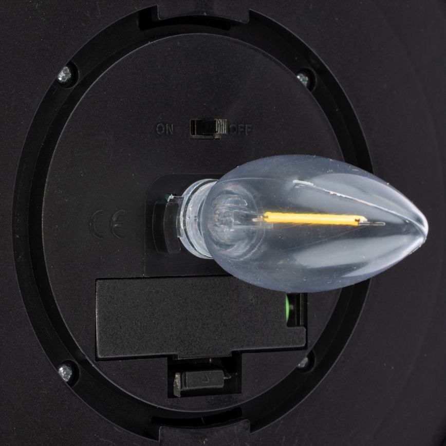 LED Ηλιακό Επιτοίχιο Φωτιστικό LED/0,5W/1,2V 600 mAh IP44 μαύρο