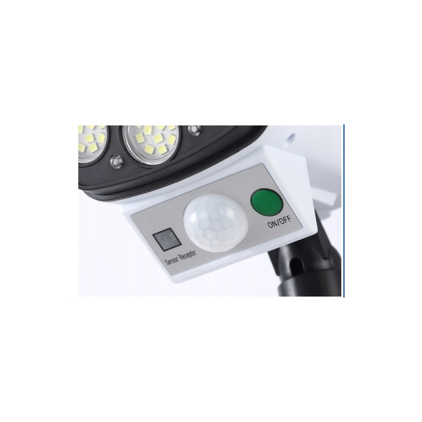 LED Ηλιακό μοντέλο κάμερας ασφαλείας με αισθητήρα ΚΑΜΕΡΑ LED/1W/3,7V 1200 mAh IP44 + τηλεχειριστήριο