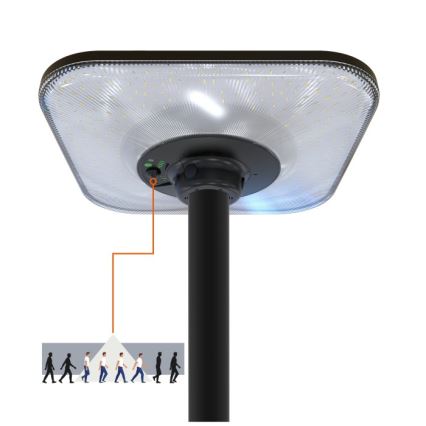 Ηλιακό LED φωτιστικό δρόμου με αισθητήρα SOLSUMI LED/25W/3,2V 3000/4000/6500K IP54 24000 mAh + τηλεχειριστήριο