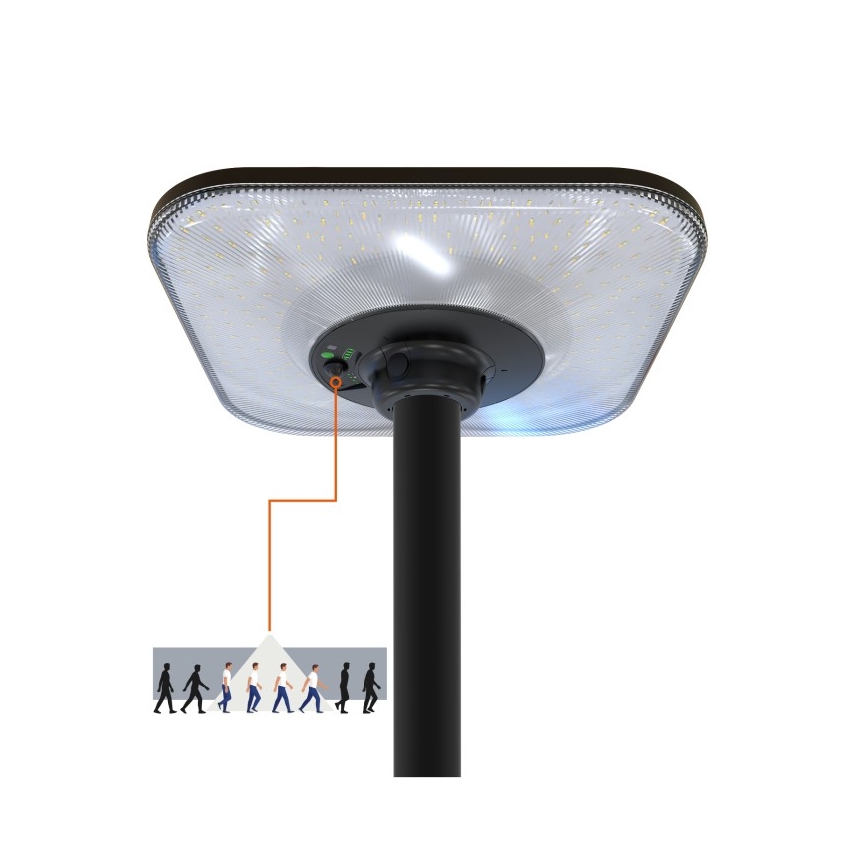 Ηλιακό LED φωτιστικό δρόμου με αισθητήρα SOLSUMI LED/25W/3,2V 3000/4000/6500K IP54 24000 mAh + τηλεχειριστήριο