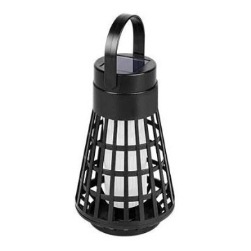 LED Ηλιακό φωτιστικό με αισθητήρα 2 σε 1 LED/1W/3,7V IP54 300 mAh μαύρο