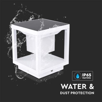 Ηλιακό φωτιστικό LED με αισθητήρα LED/2W/5,5V 3000K IP65 2600 mAh λευκό