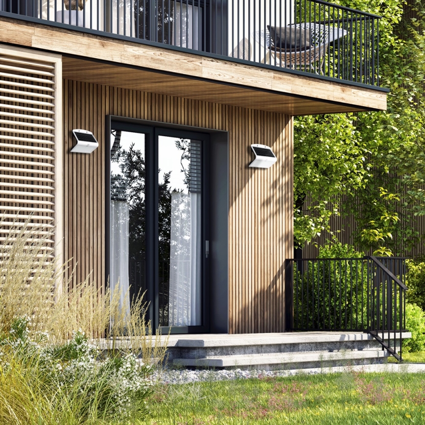 Ηλιακό φωτιστικό LED με αισθητήρα κίνησης και λυκόφωτος LED/6,8W/4000 mAh 3,7V IP65