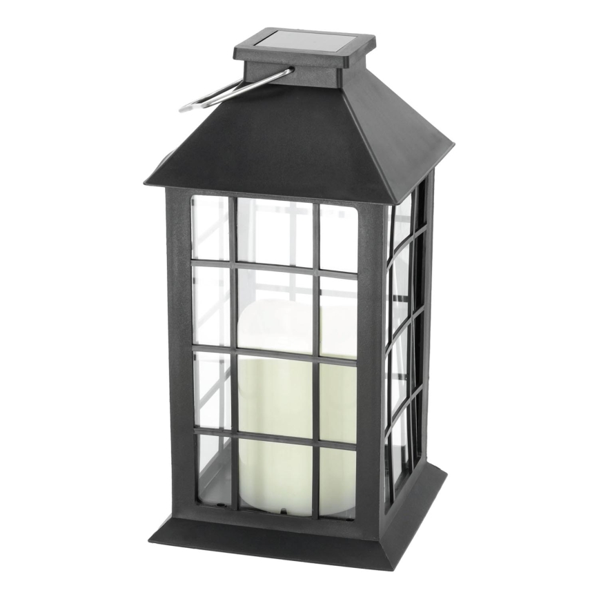 LED Ηλιακό κρεμαστό φωτιστικό LED/0,02W/1,2V 1xAA 2700K IP44 200 mAh μαύρο