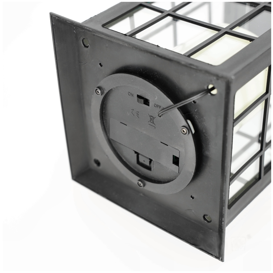 LED Ηλιακό κρεμαστό φωτιστικό LED/0,02W/1,2V 1xAA 2700K IP44 200 mAh μαύρο