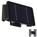 LED Ηλιακό Επιτοίχιο Φωτιστικό 4xLED/1,5W/3,7V 1500 mAh IP54 μαύρο