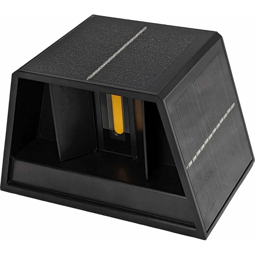 LED Ηλιακό Επιτοίχιο Φωτιστικό CUBUS 2xLED/1,5W/3,7V 1500 mAh IP54