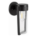 LED ηλιακό επιτοίχιο φωτιστικό LED/1W/3,7V 500 mAh IP65 μαύρο