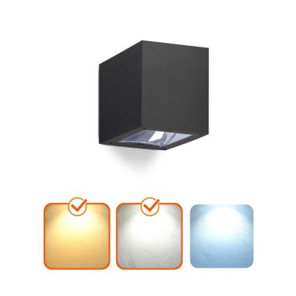 LED ηλιακό επιτοίχιο φωτιστικό QUERK LED/1,2V 3000/4000K IP54 800 mAh