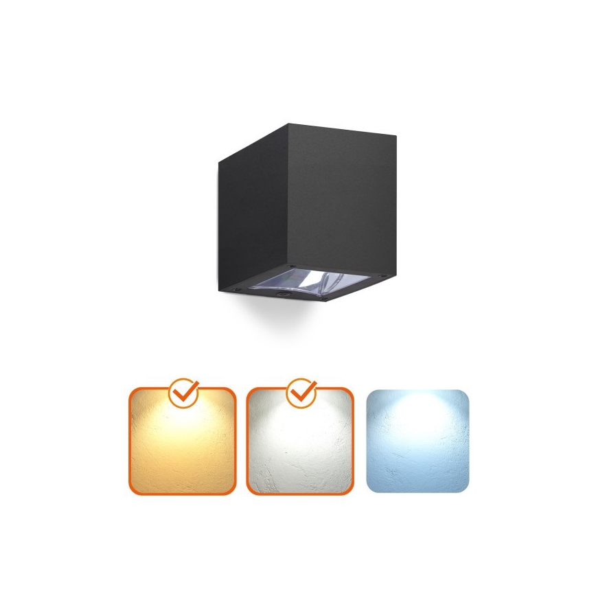 LED ηλιακό επιτοίχιο φωτιστικό QUERK LED/1,2V 3000/4000K IP54 800 mAh