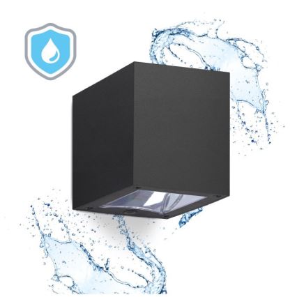 LED ηλιακό επιτοίχιο φωτιστικό QUERK LED/1,2V 3000/4000K IP54 800 mAh