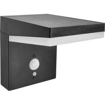 LED Ηλιακό Επιτοίχιο Φωτιστικό με Αισθητήρα LED/4,4W/3,7V 2200 mAh IP44