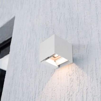 Ηλιακό επιτοίχιο φωτιστικό LED με αισθητήρα LED/9W/3,7V 3000/4000/5000K IP65 2600 mAh λευκό