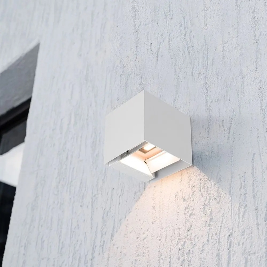 Ηλιακό επιτοίχιο φωτιστικό LED με αισθητήρα LED/9W/3,7V 3000/4000/5000K IP65 2600 mAh λευκό