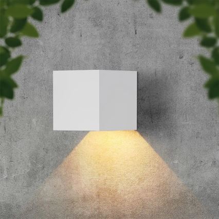 Ηλιακό επιτοίχιο φωτιστικό LED με αισθητήρα LED/9W/3,7V 3000/4000/5000K IP65 2600 mAh λευκό