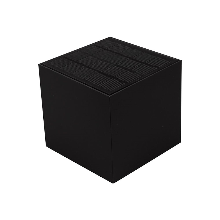 LED Ηλιακό Επιτοίχιο Φωτιστικό με Αισθητήρα LED/9W/3,7V 3000/4000/5000K 2600 mAh IP65 μαύρο