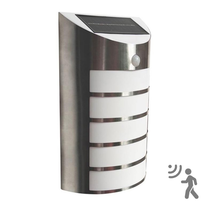 LED Ηλιακό Επιτοίχιο Φωτιστικό με Αισθητήρα SAFFO LED/3,7V 2000 mAh IP44