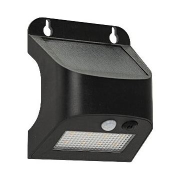 LED ηλιακό επιτοίχιο φωτιστικό με αισθητήρα SOLTO LED/3W/3,7V 4000K IP54 1200 mAh μαύρο