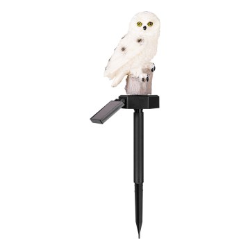 LED ηλιακό διακοσμητικό φωτιστικό με αισθητήρα σε σχήμα κουκουβάγιας 6xLED/1,2V 3000K 40 cm 600 mAh IP44