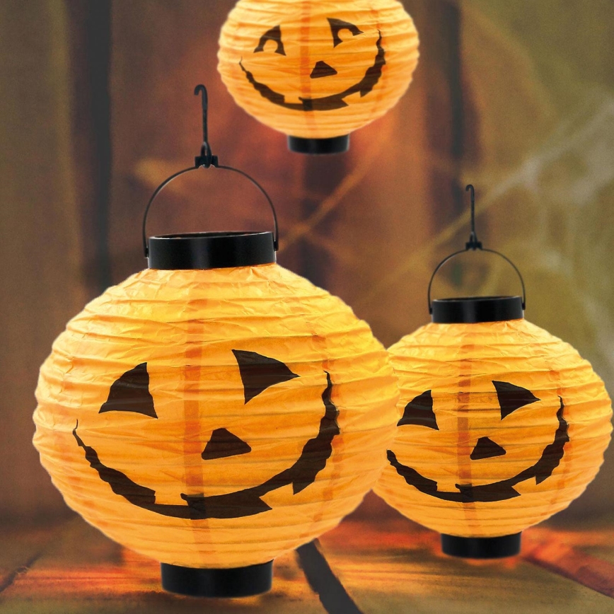 Ηλιακό διακοσμητικό LED HALLOWEEN LED/150 mAh IP44 κολοκύθα