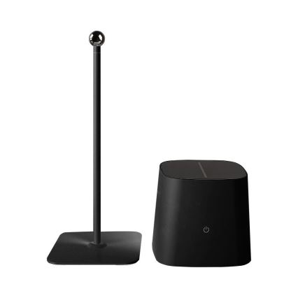 LED Ηλιακό ρυθμιζόμενο μαγνητικό επιτραπέζιο φωτιστικό με αφής, επαναφορτιζόμενο LED/5W/5V 3000-6000K 3600 mAh IP65 μαύρο