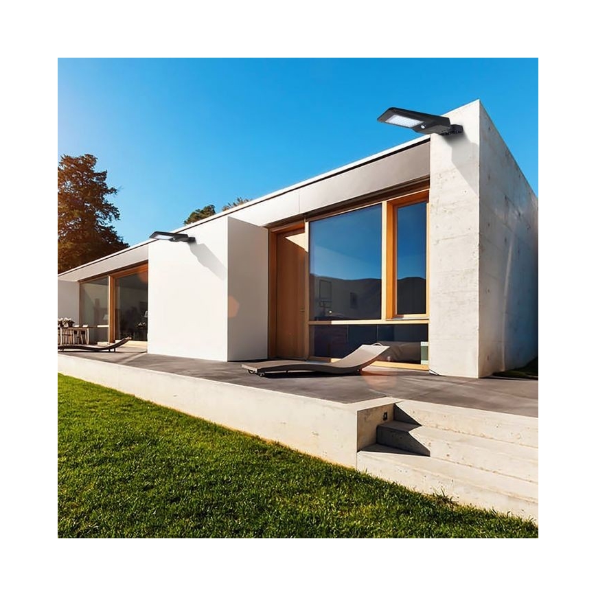 LED Ηλιακός φωτισμός δρόμου με αισθητήρα LED/40W/9,6V IP65 4000K + τηλεχειριστήριο