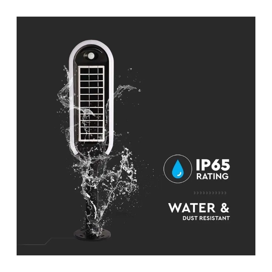 Ηλιακός λαμπτήρας LED με αισθητήρα BOLLARD LED/5W/5,5V 70 εκ. 4000K IP65 2000 mAh