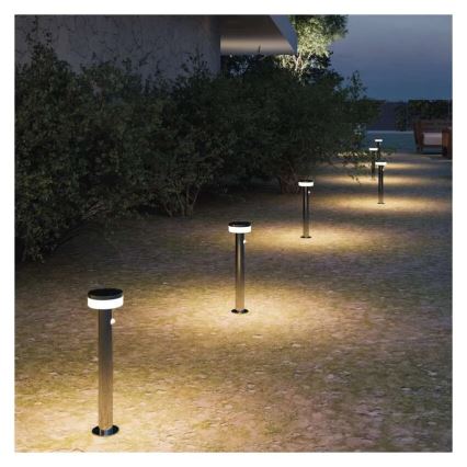 Ηλιακός λαμπτήρας LED με αισθητήρα LED/2W/3,7V 1200 mAh IP44 80 εκ.