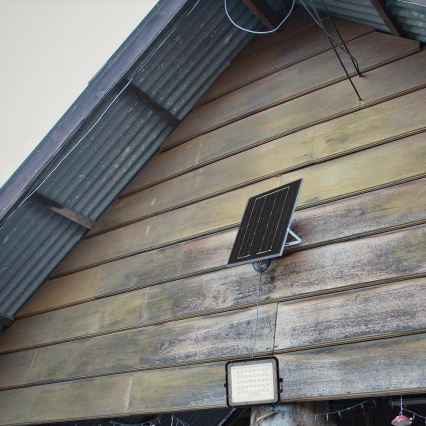 LED Εξωτερικού χώρου dimming ηλιακό προβολέας LED/10W/3,2V IP65 4000K 6000 mAh μαύρο + τηλεχειριστήριο