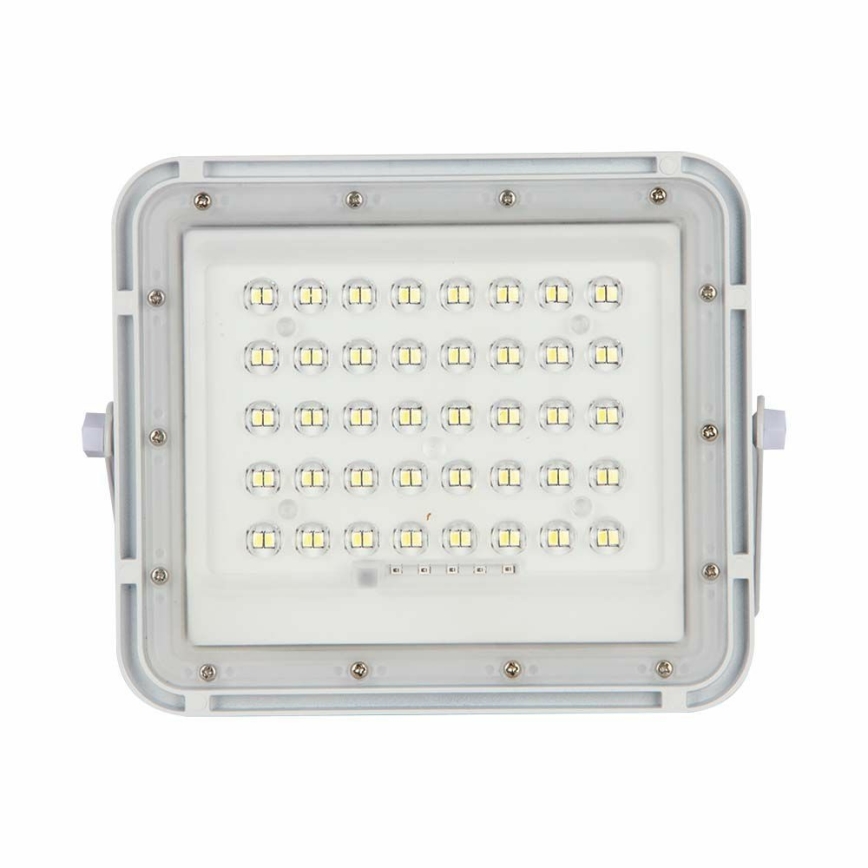LED Εξωτερικού χώρου dimming ηλιακός προβολέας LED/10W/3,2V IP65 6400K 6000 mAh λευκό + τηλεχειριστήριο