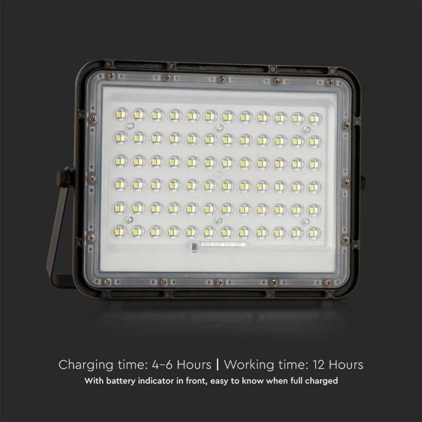 LED Εξωτερικού χώρου dimming ηλιακό προβολέας LED/15W/3,2V IP65 6400K 12000 mAh μαύρο + τηλεχειριστήριο