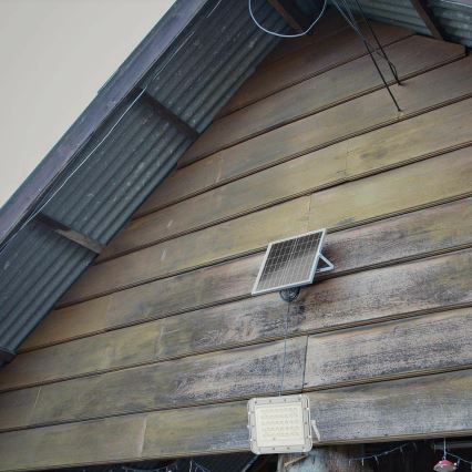 LED Εξωτερικού χώρου dimming ηλιακό προβολέας LED/6W/3,2V IP65 4000K 5000 mAh λευκό + τηλεχειριστήριο