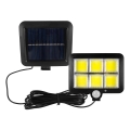 LED ηλιακός προβολέας με αισθητήρα LED/1,5W/3,7V 6000K IP44 1200 mAh