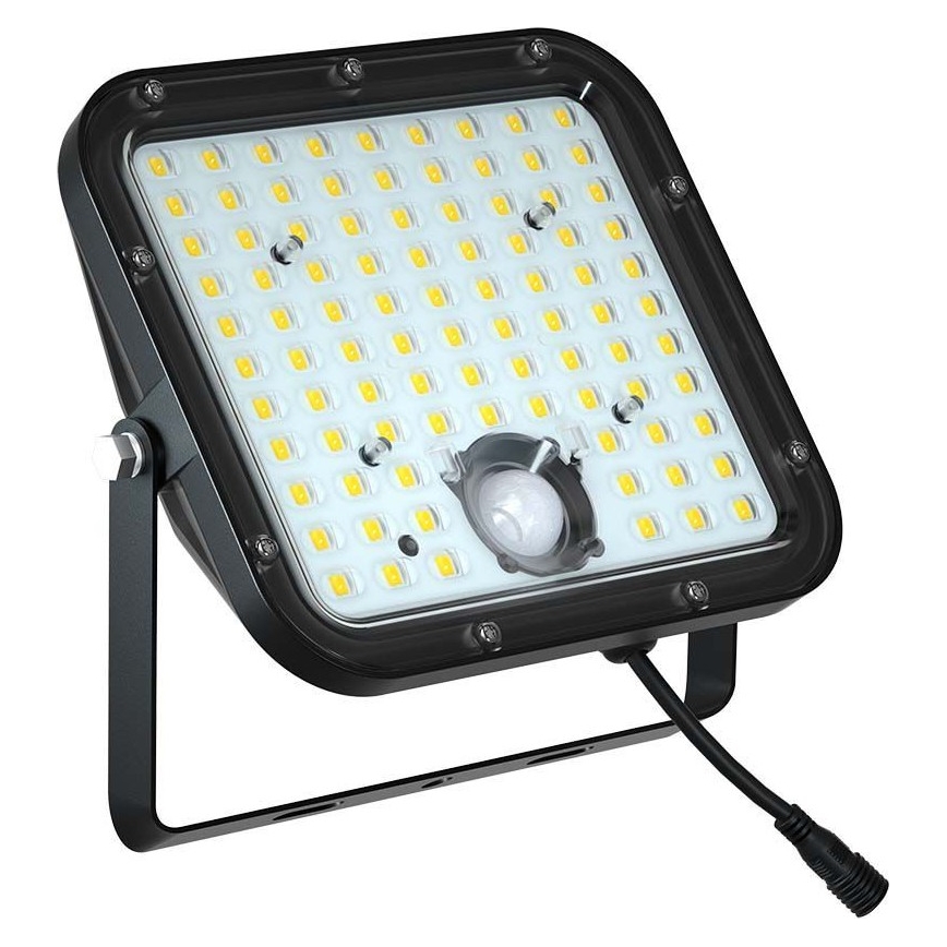 LED Ηλιακός προβολέας με αισθητήρα LED/30W/6,4V 6400K 6000 mAh + τηλεχειριστήριο